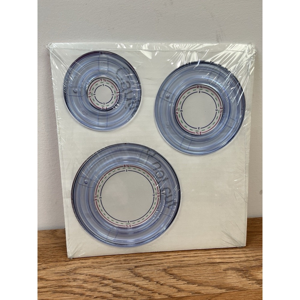 Creative Memories Custom Cutting System 3 Circle Patterns & Sizing Template NEW‎